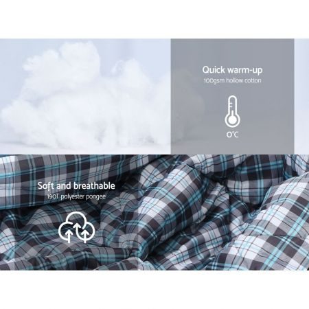 Sleeping Bag Single Camping Hiking Winter Thermal Carousel 7