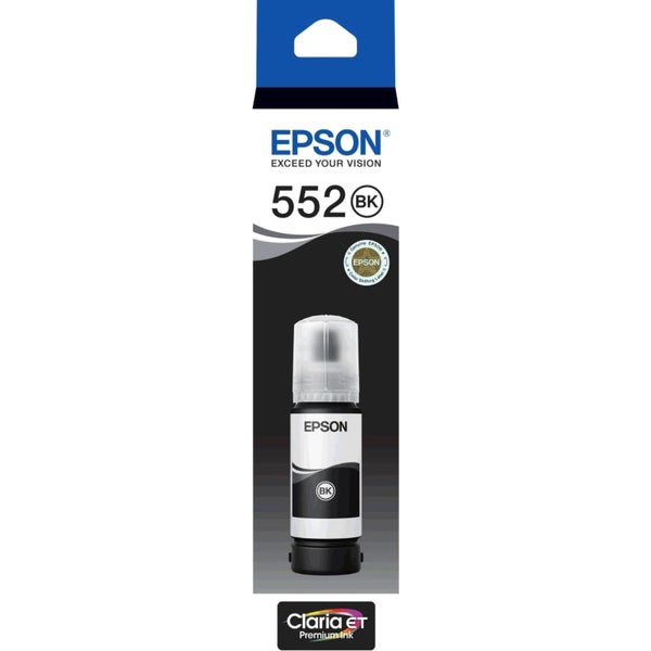 Epson T552 Black Pigment Claria EcoTank 552 Ink Bottle Toner C13T06V192 Genui... Carousel 1