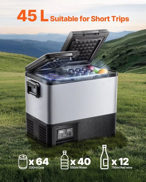 Portable Car Refrigerator Freezer Compressor 45L Dual Zone for Car Home Carousel 2