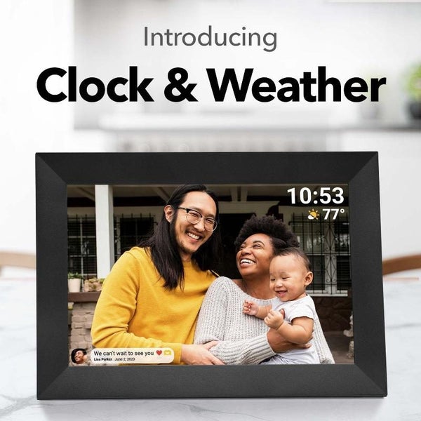 Elsoung Black 16Gb Storage 10 Inch Wifi Digital Photo Frame | Hd Display + Remot Carousel 2
