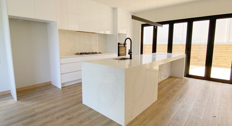 Luxury Stone Benchtop with matching splashback Carousel 4