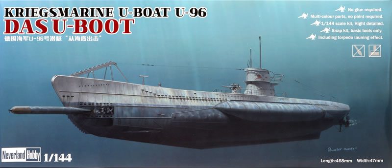 Neverland Hobby 1/144 Scale Kriegsmarine U-Boat U-96 `DAS U-BOOT Model Kit Carousel 1