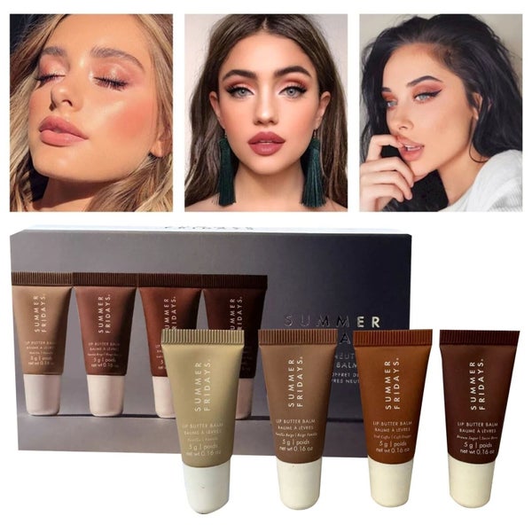 SUMMER FRIDAYS The Mini Neutrals Lip Butter Balm 4pc Set Carousel 1