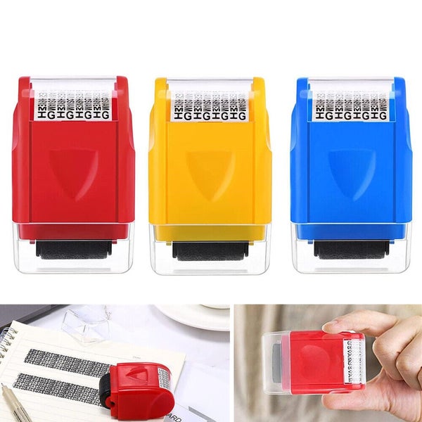 2pcs Confidential Privacy ID Data Guard Personal Information Protection Stamp... Carousel 1