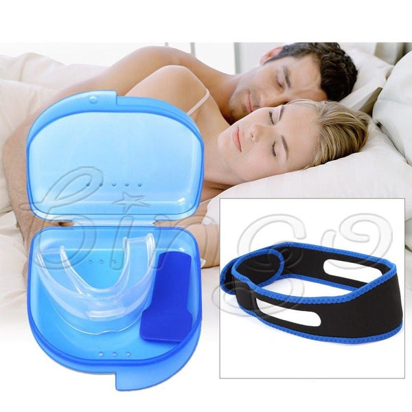 1set STOP SNORING Mouth Guard Aid Mouthpiece Sleep Apnea Bruxism Anti Snore G... Carousel 1