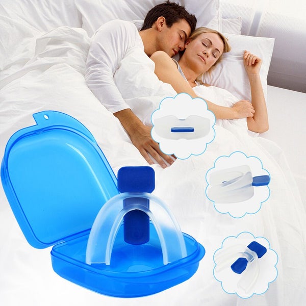 1set STOP SNORING Mouth Guard Aid Mouthpiece Sleep Apnea Bruxism Anti Snore G... Carousel 2