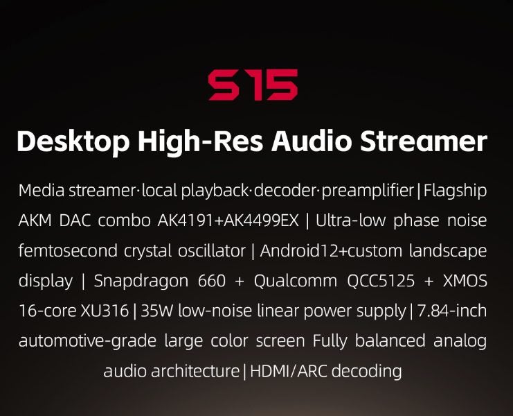 FiiO S15 Desktop High-Resolution Music Streamer Player DAC AK4499EX Brand New Carousel 6