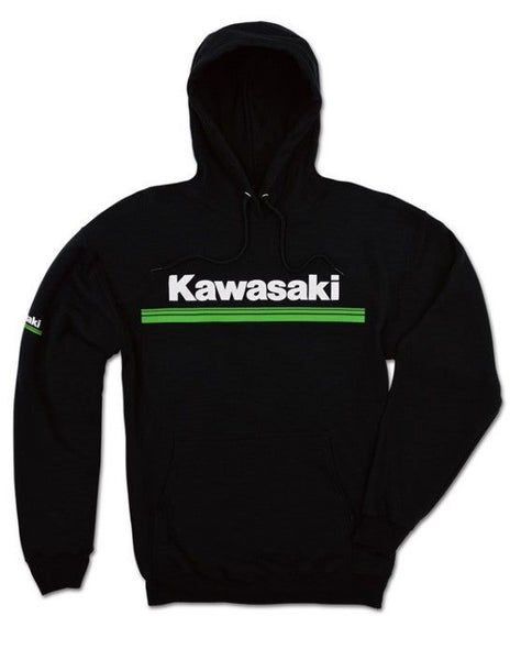 Kawasaki 3 Green Lines Hoodie 3XL Carousel 1