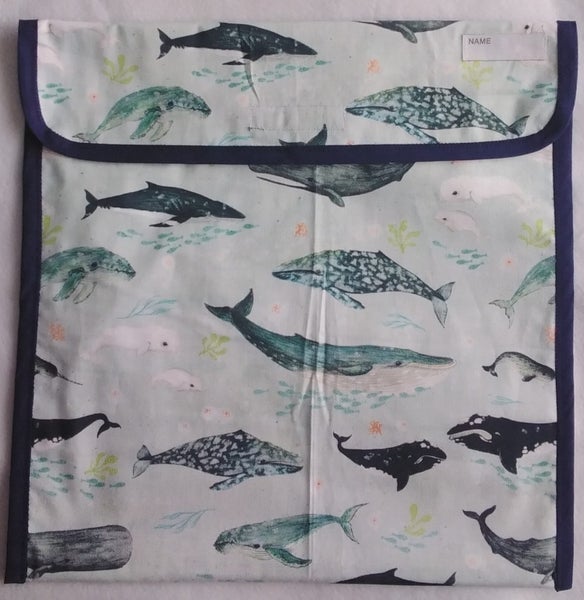 Homework/Book Bag - Whales Carousel 1