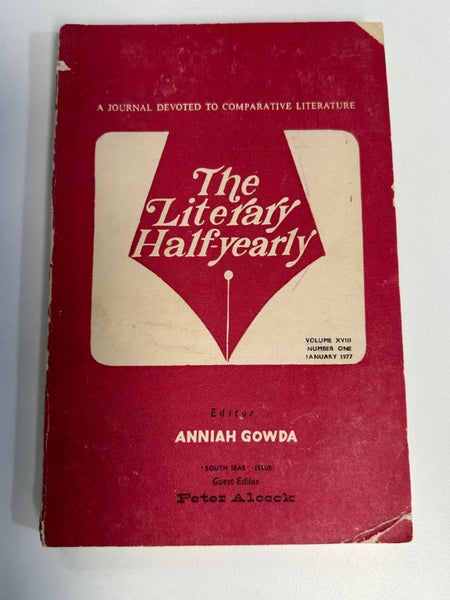 The Literary Half-yearly 1977 by Anniah Gowda [editor]64492750618243110