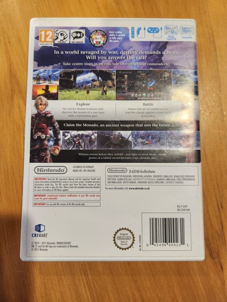 Nintendo Wii Xenoblade Chronicles Mint Condition Carousel 2