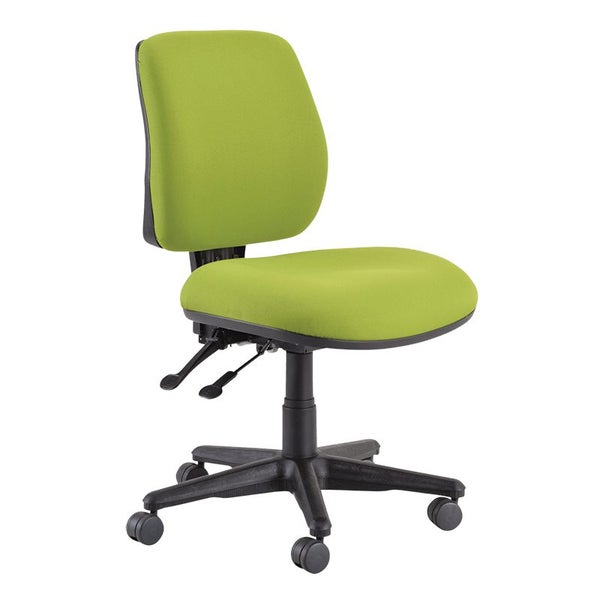 Buro Roma 2 Lever Mid Back Office Chair, Nylon Base, Green Carousel 1