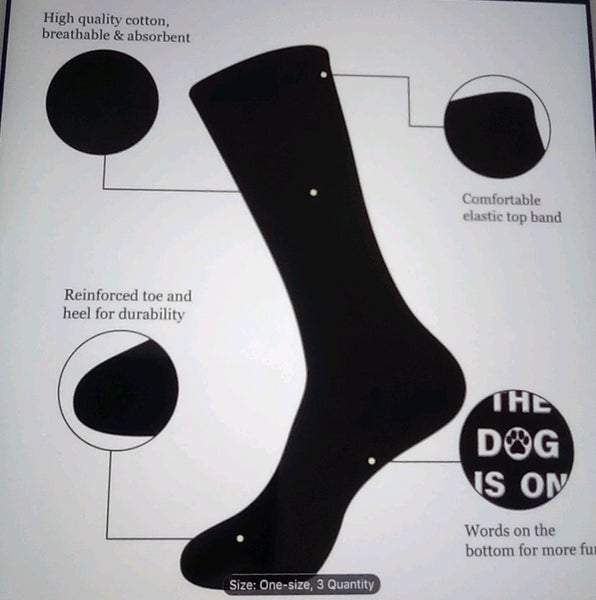 THE CATTAGE/DOGGO-Fun Dog Novelty Unisex Socks Add Some Playfulness To Your Feet Carousel 4
