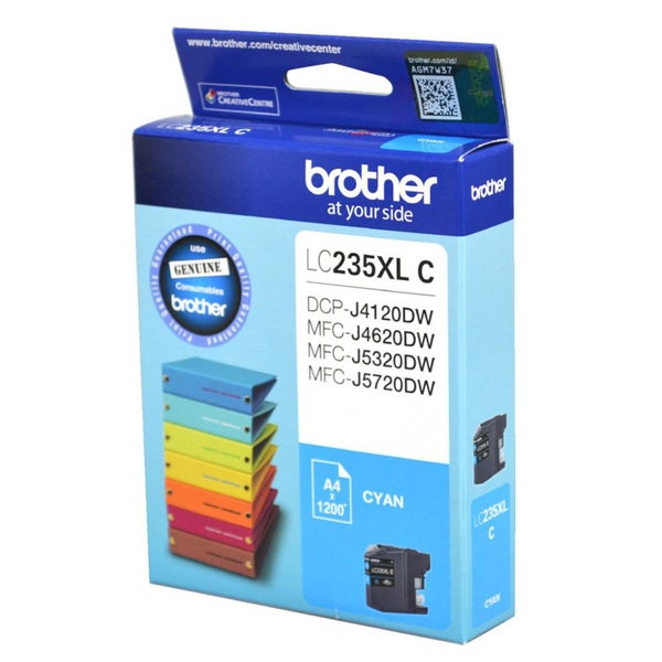 Original Brother LC235XLC CYAN Ink Cartridge Toner LC-235XL C Carousel 1
