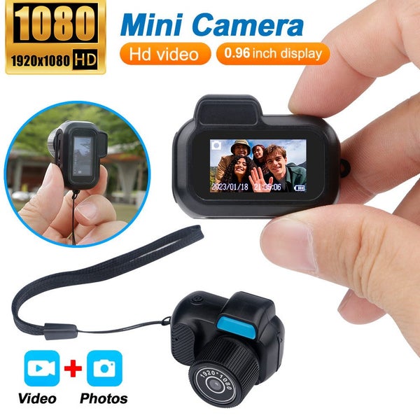 Mini Camera With 0.96in Screen CMOS Indoor Home Outdoor 1080P Sports Portable... Carousel 2