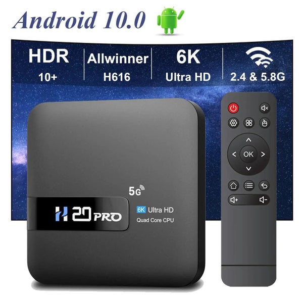 HONGTOP H20PRO Smart TV Box WiFi6 Android 10 6K 4K 3D Media Player TV Box And... Carousel 2