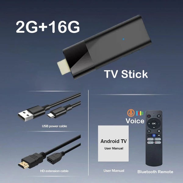 Q12 Mini TV Stick Android 14 ATV Ram 4GB 8GB Rom 64GB 128GB Quad Core Allwinn... Carousel 1