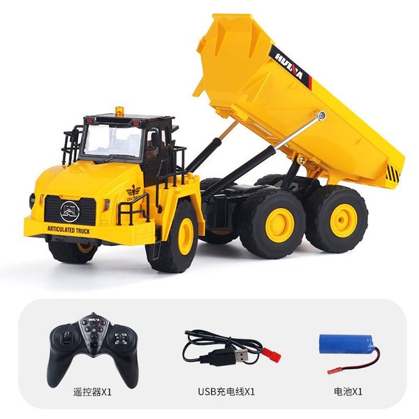 1/18 Rc Truck Dumper Huina 1553 Excavator Crawler 9Ch 2.4G Radio Controlled C... Carousel 1
