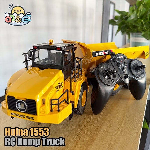 1/18 Rc Truck Dumper Huina 1553 Excavator Crawler 9Ch 2.4G Radio Controlled C... Carousel 2