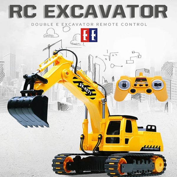 Double E RC Excavator Truck 11CH crawler Tractor Model Engineering Car 2.4G R... Carousel 2