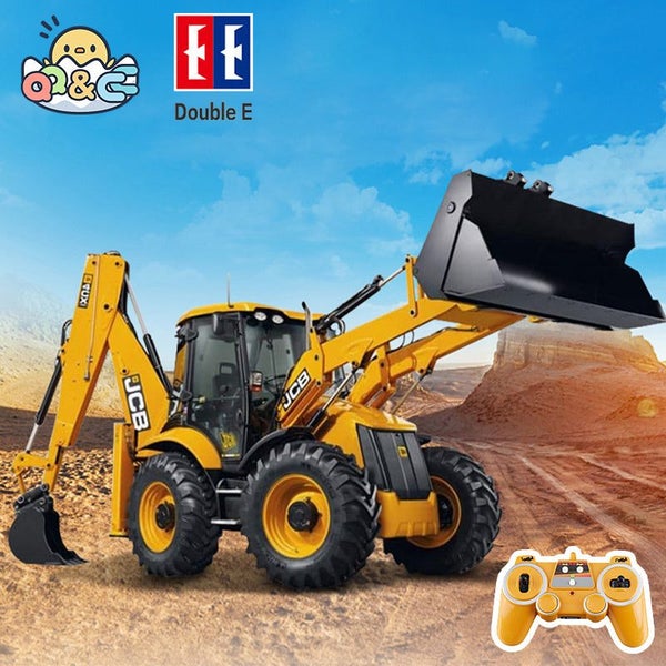 DOUBLE E E589 RC Backhoe Loader 1:20 Excavator Remote Control Car Engineering... Carousel 2