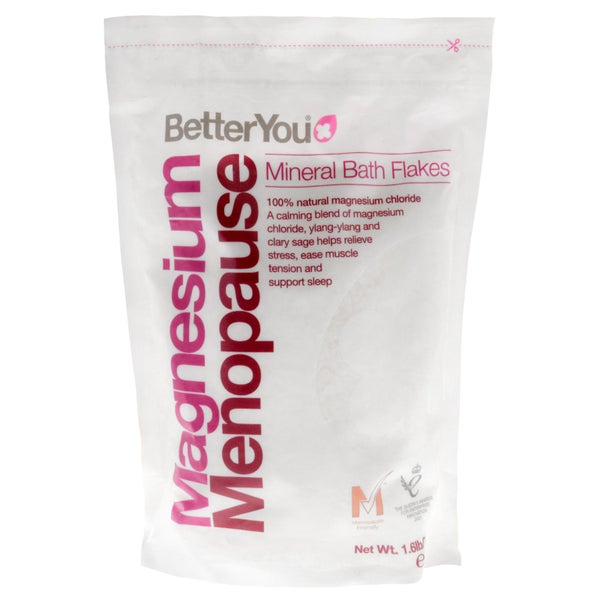 Menopause Mineral Bath Flakes by BetterYou for Women - 26.4 oz Bath Salt Carousel 1