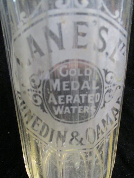 Old NZ Soda Syphon Bottle - Lanes Dunedin and Oamaru - 5337 Carousel 2