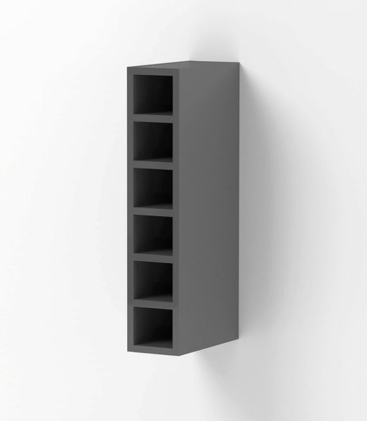 150mm wide wine rack wall - ROME DARK GREY Carousel 1