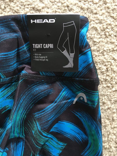 Head Capri Workout Tights in Blue Print - Size XS - BNWT Carousel 3