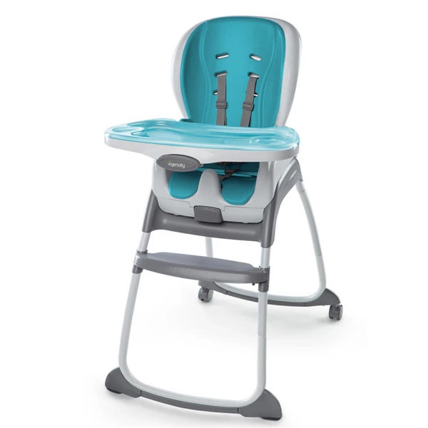 Ingenuity Smart Clean Trio 3 in 1 High Chair - Aqua Carousel 1