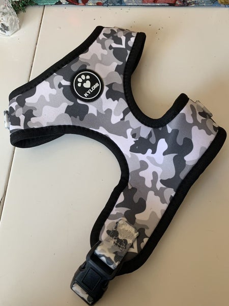 COMBAT GREY NEOPRENE DOG AND PUPPY HARNESS SMALL WITH A BANDANA64525101198210110