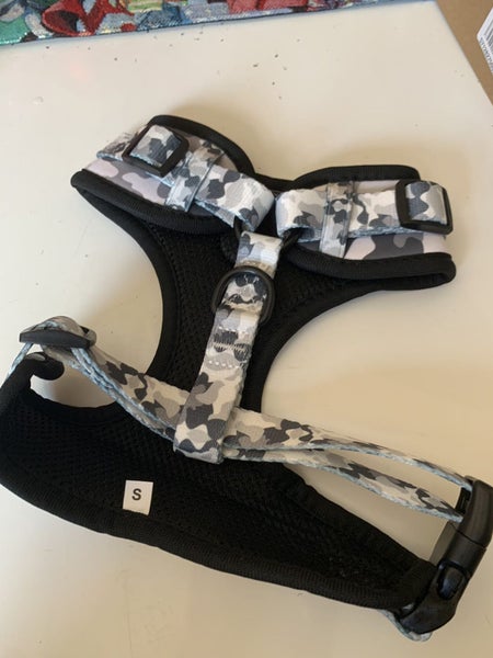 COMBAT GREY NEOPRENE DOG AND PUPPY HARNESS SMALL WITH A BANDANA64525101198210111