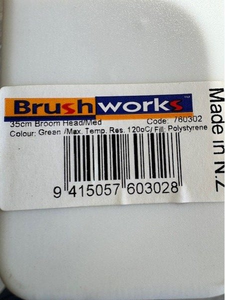 2 x Brushworks 35cm Green Broom Heads-Medium Carousel 4