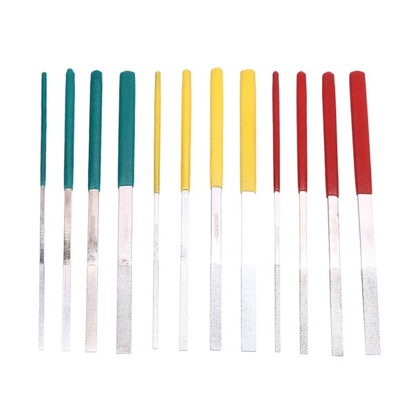 file set grinding file 12Pcs Flat File Excellent Performance Comfortable Handle Carousel 5