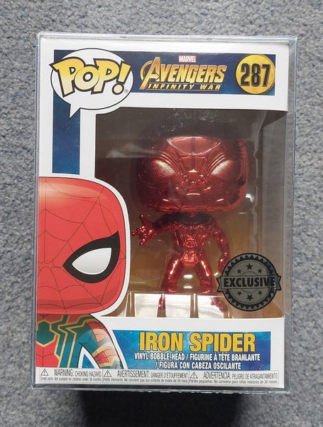Funko Iron Spider Chrome Carousel 1