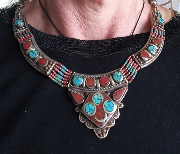 Cool boho necklace Carousel 1