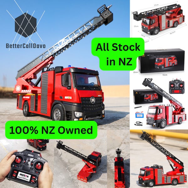HUINA 1561 Water Sprayable FIRE TRUCK Model Car 1:14 Remote Control RC (Hui Na) Carousel 1