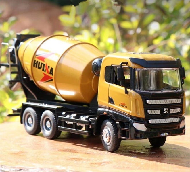 Die-cast Concrete Truck, 1:50, Metal, Huina 1719 - YELLOW Carousel 2