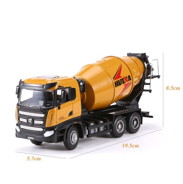 Die-cast Concrete Truck, 1:50, Metal, Huina 1719 - YELLOW Carousel 20