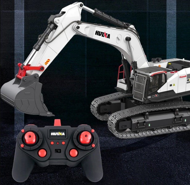 HUINA 1594 EXCAVATOR Remote RC WHITE 1:14 Scale Digger (Hui Na) Carousel 2