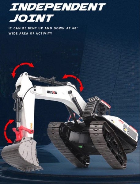 HUINA 1594 EXCAVATOR Remote RC WHITE 1:14 Scale Digger (Hui Na) image 10