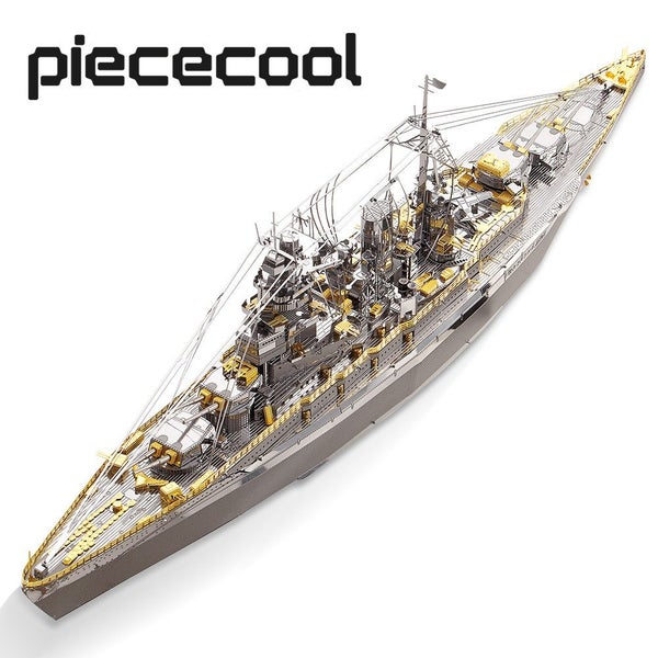 Piececool 3D Metal Puzzle Model Building Kits - Nagato Class Battleship Jigsa... Carousel 1