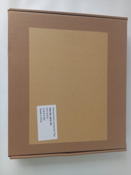 Tile Vinyl Peel n Strick Wall / Splashback White Herringbone (10 pack) Carousel 7