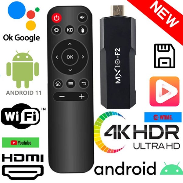 sticks 1gb 8gb 1 unit 2024 stb mx10 F2 box 4k eu android tv stick Carousel 6
