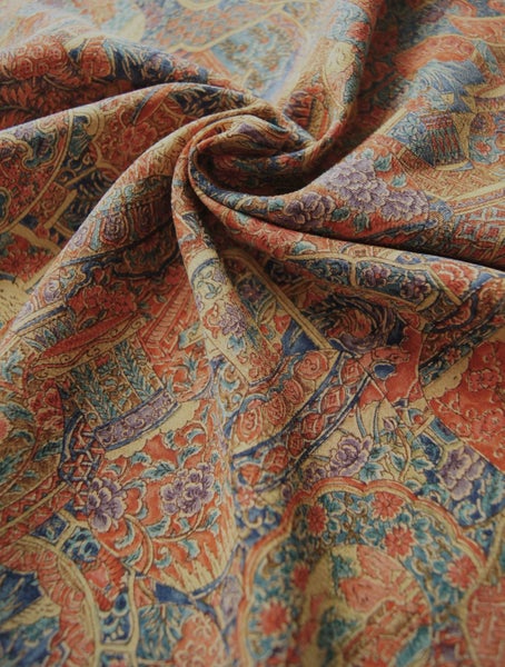 Authentic Vintage Kimono Silk Fabric / W35cm L160 cm 3040L Carousel 1
