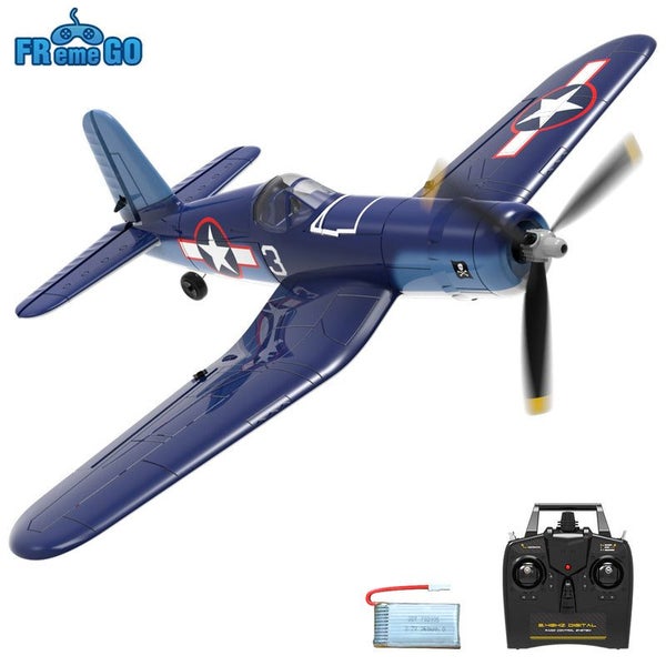 New F4U Corsair RC Plane 2.4Ghz 4CH 400mm Wingspan One-Key Aerobatic RTF Remo... Carousel 2