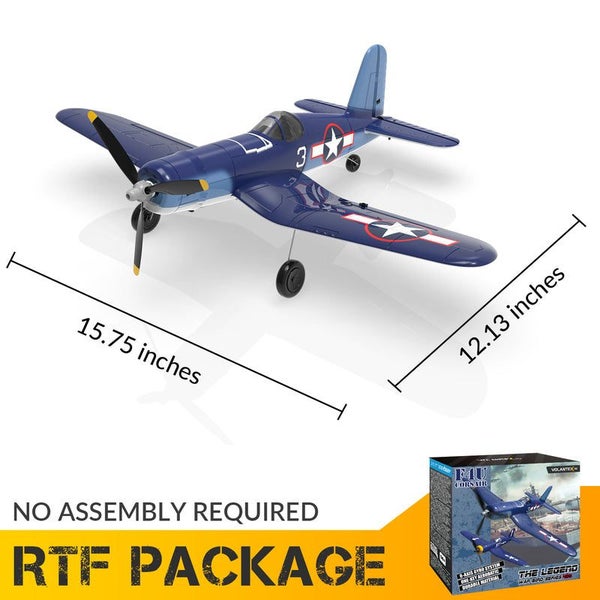 New F4U Corsair RC Plane 2.4Ghz 4CH 400mm Wingspan One-Key Aerobatic RTF Remo... Carousel 7