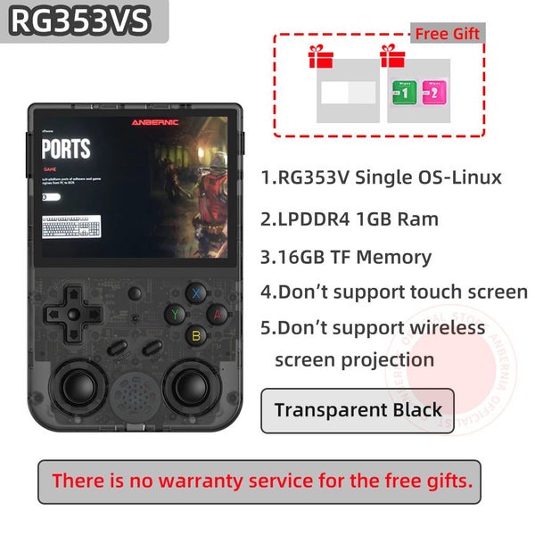 ANBERNIC RG353V RG353VS Retro Games RK3566 3.5INCH 640*480 Handheld Game Cons... Carousel 1