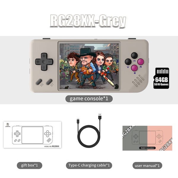ANBERNIC RG28XX Retro Handheld Game Console 2.83-inch IPS Screen ux OS Built-... Carousel 1