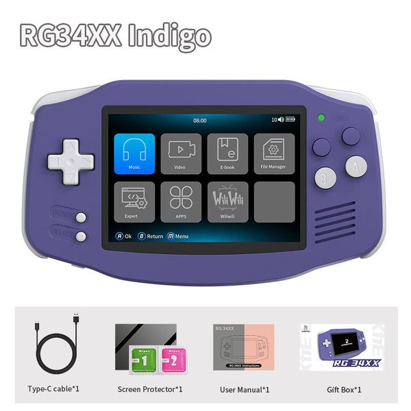 ANBERNIC RG 34XX Handheld Game Console 3.4" IPS 720*480 Screen ux 64-bit 3500... Carousel 1